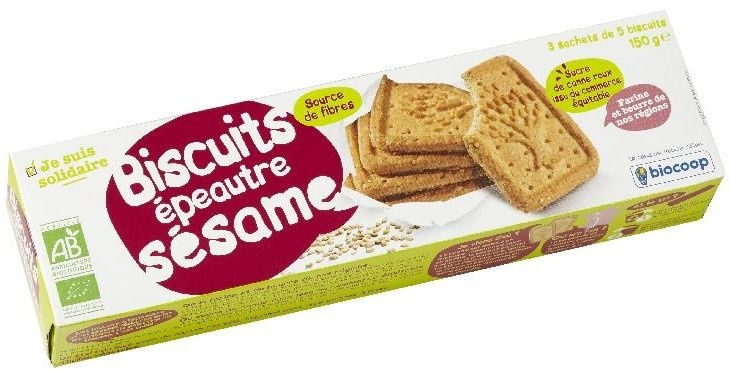 Biscuit épeautre sésame 150g Biscuit épeautre sésame 150g
