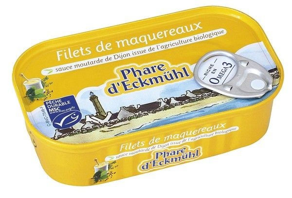 Filets de maquereaux sauce moutarde 113g Filets de maquereaux sauce moutarde 113g
