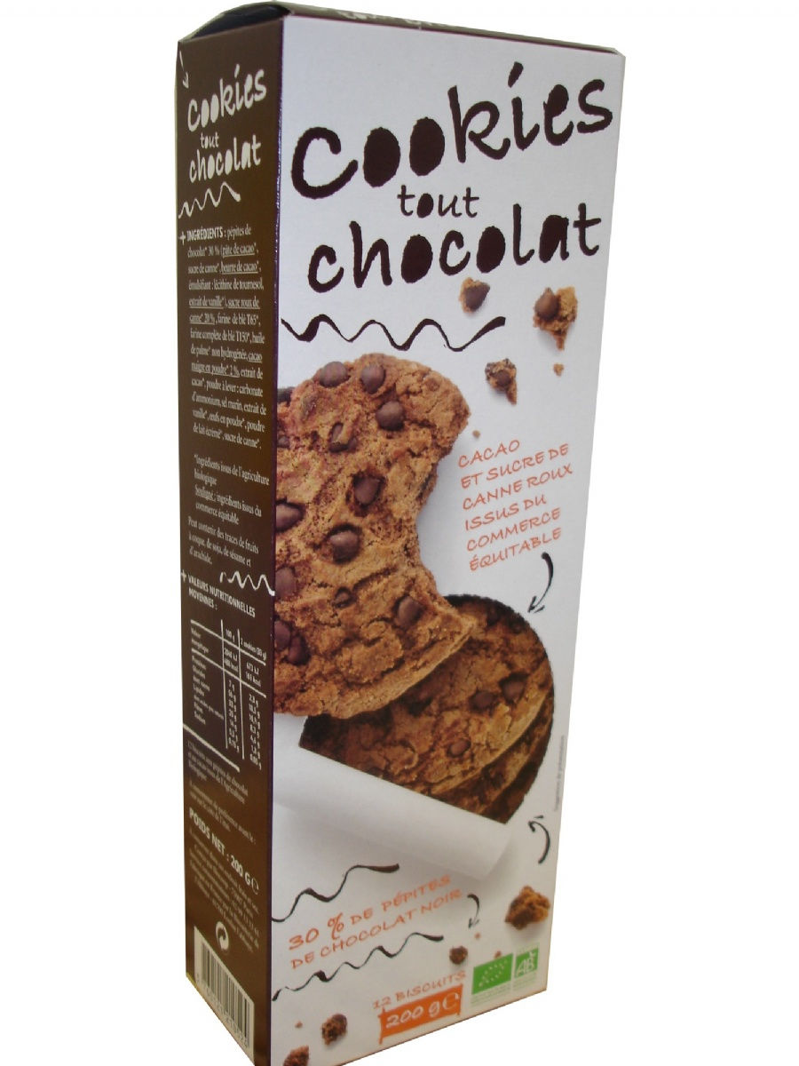 Cookies tout chocolat 200g Cookies tout chocolat 200g