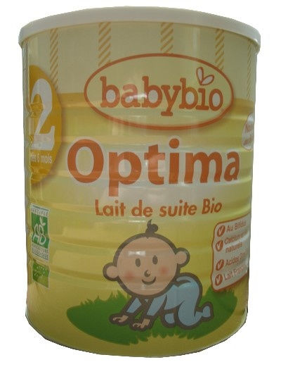 Babybio Optima lait de nourrisson Bio 2eme âge ( dés 6 mois ) 900g Babybio Optima lait de nourrisson Bio 2eme âge ( dés 6 mois ) 900g