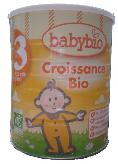 Babybio Croissance Bio (3eme âge ( de 10 mois à 3 ans ) 900g Babybio Croissance Bio (3eme âge ( de 10 mois à 3 ans ) 900g