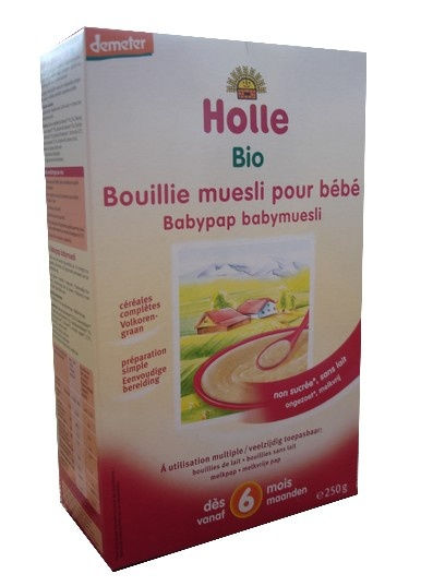 Holle : Bio Bouillie muesli pour bébé ( dés 6 mois ) 250g Holle : Bio Bouillie muesli pour bébé ( dés 6 mois ) 250g
