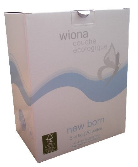 Wiona couche écologique New born ( 2/4kg ) 20 unités