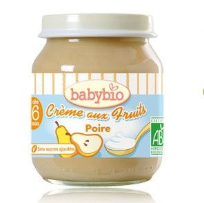 Babybio : Crème aux fruits: Poire ( dès 6mois ) 130g Babybio : Crème aux fruits: Poire ( dès 6mois ) 130g