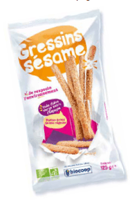 Gressin blé sésame 125g