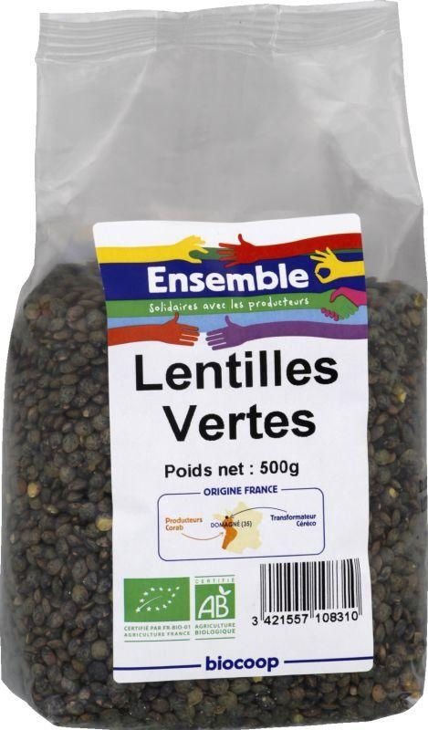 Lentilles vertes 500g
