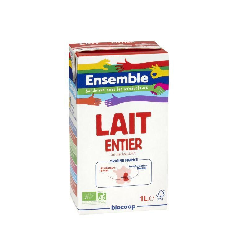 Lait entier UHT 1L