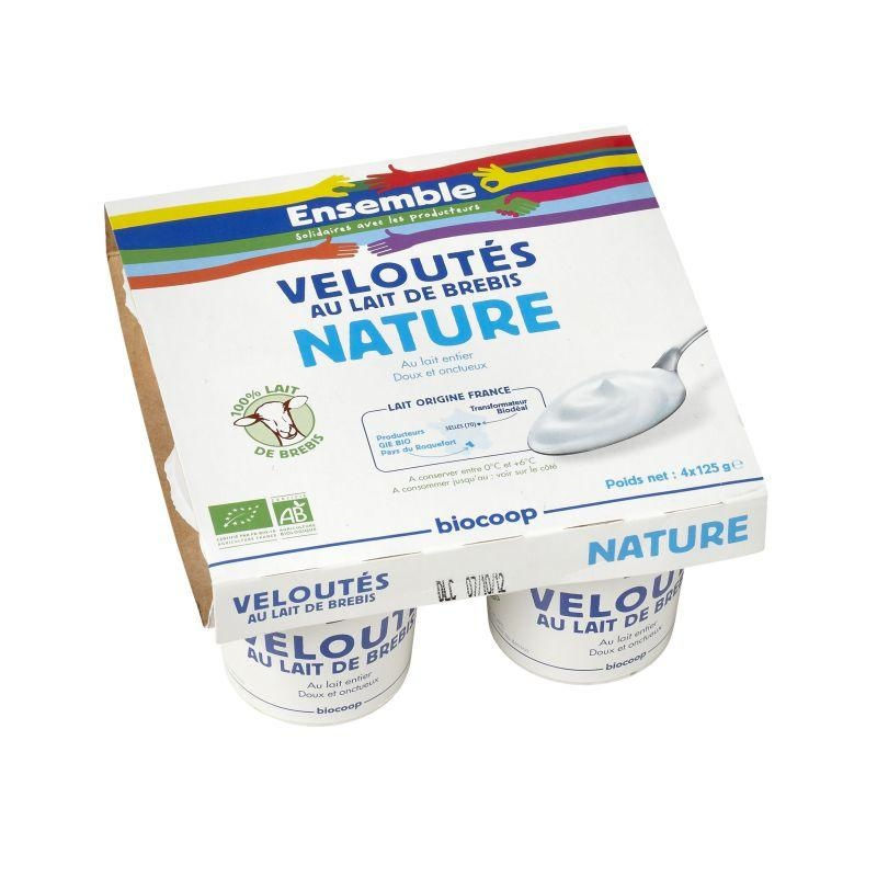 Yaourt nature velouté brebis 4x125g Yaourt nature velouté brebis 4x125g
