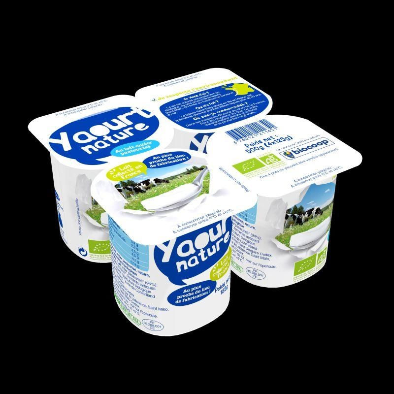 Yaourt nature entier 4x125g CC